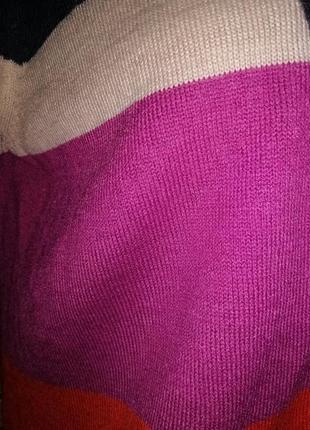 💙💙💙женская удлиненная кофта, кардиган, свитер на пуговицах в цветную полоску h&m💙💙💙5 фото