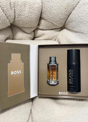 Набор мужской парфюма boss the scent1 фото