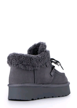 Уггі жіночі сірі замша зима