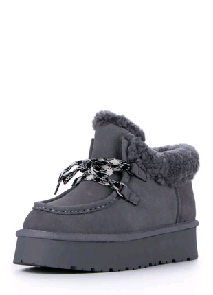 Уггі жіночі сірі замша зима