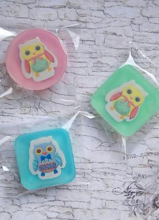 Мыло  детское с игрушкой ,,совушка"