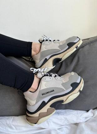 Balenga triple s v1 beige black white5 фото