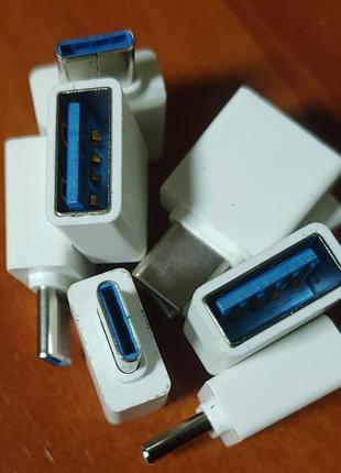 Перехідник usb otg з телефона на флешку usb- type-c