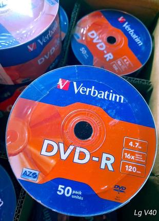 Dvd-r verbatim azo 4.7gb 16x cake box 50шт