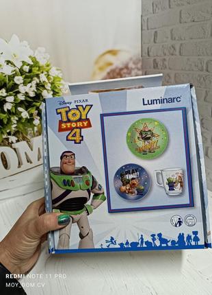 Набір дитячого посуду luminarc "toys story", 3 предмети