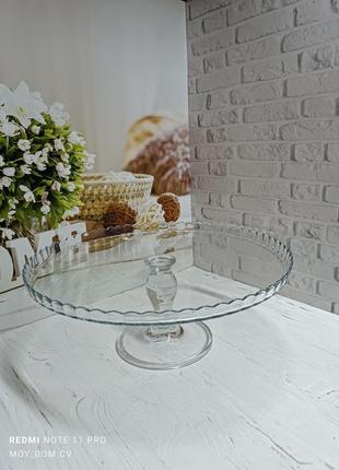 Тортівниця на ніжці бортик вгору 322мм