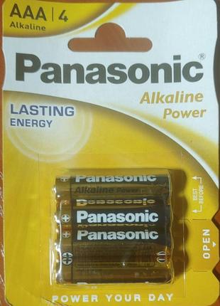 Panasonic alkaline power aaa (lr03) 1.5v 4шт. в блістері