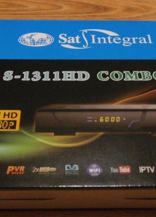 Супутниковий+т2 ресивер sat-integral s-1311 hd combo _iptv_yutube