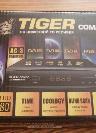 Комбінований тюнер ресивер tiger combo hd dvb-s/s2/t/t2/c