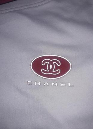 Футболка біла з логотипом chanel2 фото