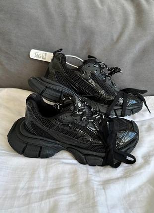 Шикарные женские кроссовки 3xl triple black premium чёрные