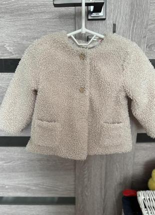 Шубка zara 80 см