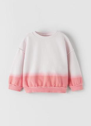 Новый свитшот от zara, размер 3/4 года (104см)