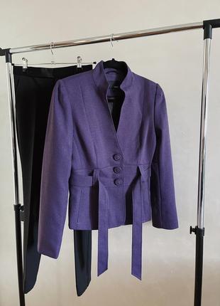 Фіолетовий приталений піджак zara