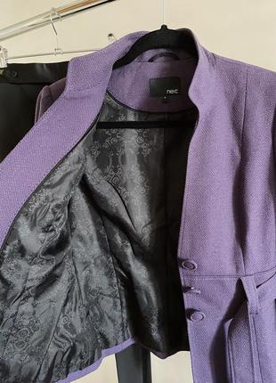 Фіолетовий приталений піджак zara4 фото