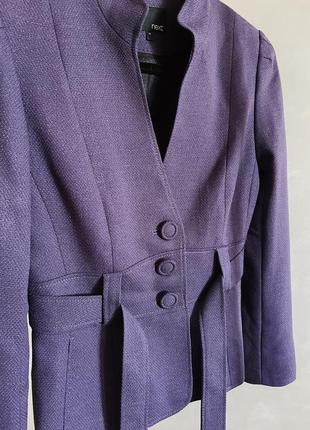 Фіолетовий приталений піджак zara5 фото