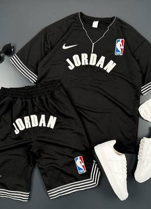Мужской летний спортивный костюм комплект оверсайз nike jordan nba