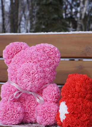 ♥️ милий подарунок 🧸ведмедик з троянд🌹1 фото