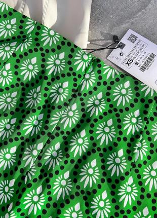 Zara спідниця-шорти в соковитому кольорі 💚3 фото