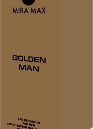 Парфумована вода для чоловіків “golden man” mira max, 100 мл2 фото