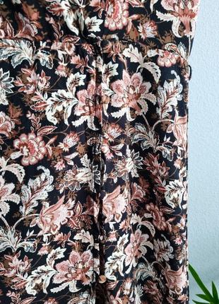 Платье миди в цветочный принт6 фото