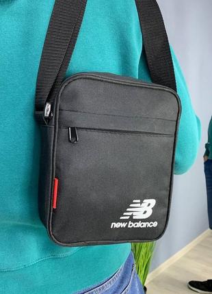 Барстека new balance, мужская сумка через плечо текстильная барсетка на три отделения, брендовая сумка3 фото