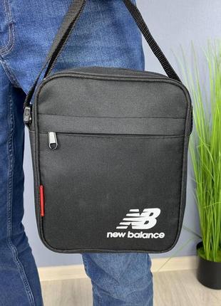 Барстека new balance, мужская сумка через плечо текстильная барсетка на три отделения, брендовая сумка4 фото