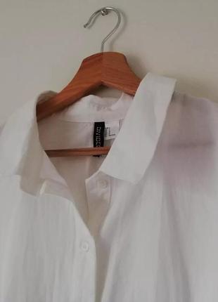Белоснежная рубашка с имитацией корсета h&amp;m1 фото
