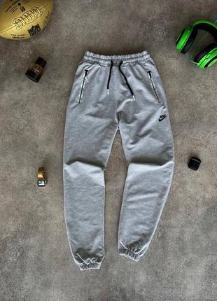 Мужские серые спортивные штаны мужские спортивные трикотажные брюки nike4 фото