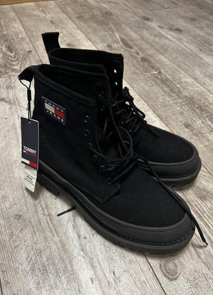 Новые черные ботинки от tommy hilfiger5 фото
