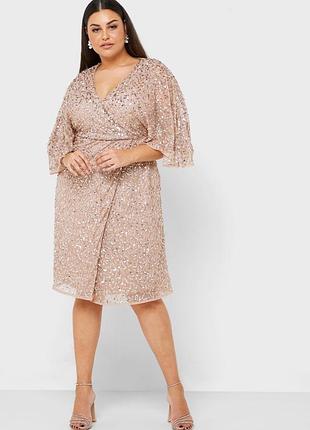 Красивое нарядное платье пайетки asos