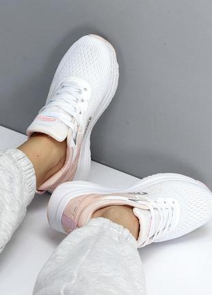 Молодіжні білі текстильні кросівки омбре прогулянкові та для спортзалу6 фото
