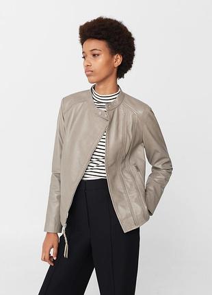 Кожанка косуха mango серая xs