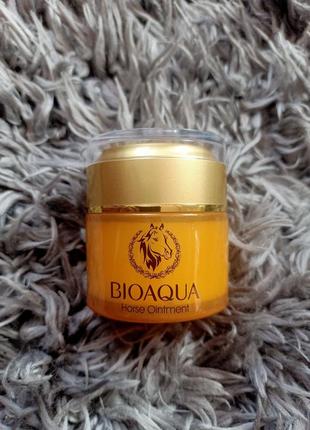 ❗уцінка антивіковий крем для обличчя з кінською олією bioaqua horse oil cream