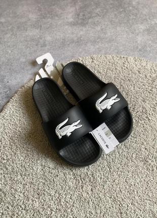 Lacoste serve 1.0 slide оригинал новые мужские шлепанцы тапочки сланцы слайды тапки лакост1 фото