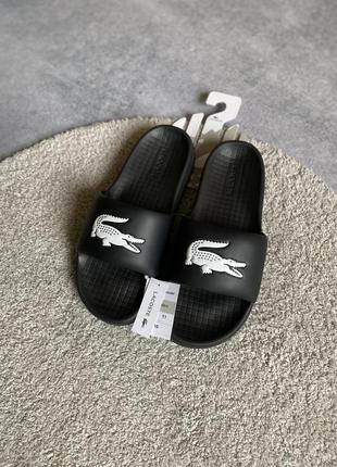 Lacoste serve 1.0 slide оригинал новые мужские шлепанцы тапочки сланцы слайды тапки лакост3 фото