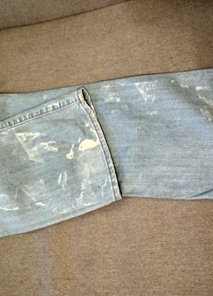 Жіночі модні блакитні джинси з потертостями denim сша, нові, розмір 31w9 фото