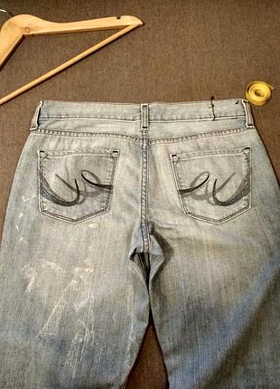 Жіночі модні блакитні джинси з потертостями denim сша, нові, розмір 31w10 фото