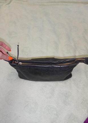 Крутой кожаный клатч сумка сумочка натуральная кожа4 фото