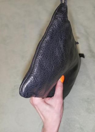 Крутой кожаный клатч сумка сумочка натуральная кожа5 фото