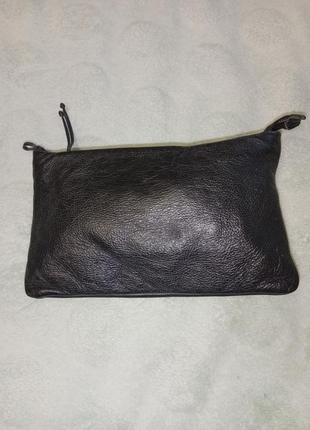 Крутой кожаный клатч сумка сумочка натуральная кожа2 фото