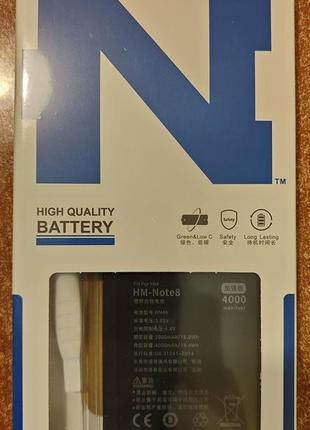 Аккумуляторная батарея nohon для xiaomi redmi note 8 note 8t redmi 7 (емкость 4000мач) + набор инструмент bn46