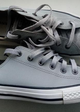 Оригинал. 23,5 см. кожаные кеды converse all star