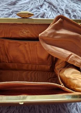 👜 👜 👜 женская винтажная  сумочка waldybag  de luxe made in england англия8 фото