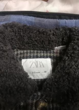 Новое демисезонное пальто zara на мальчика 2-3 года, р.98 см.2 фото