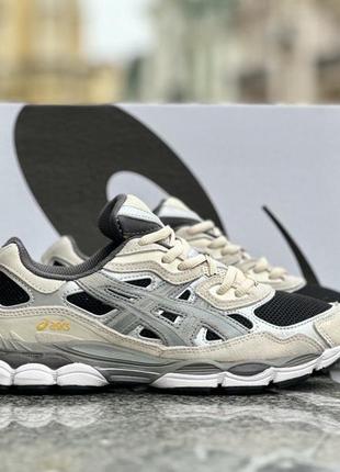 "мужские кроссовки asics gel nyc grey "