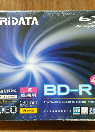 Диск blu-ray ridata 25 gb 7 шт.