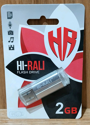 Флешка hi-rali 2 gb corsair silver