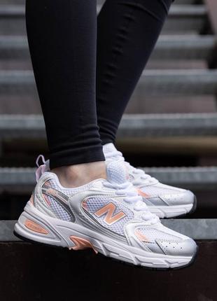 Демисезон new balance 530 white pink