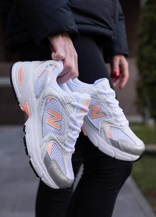 Демісезон new balance 530 white pink6 фото